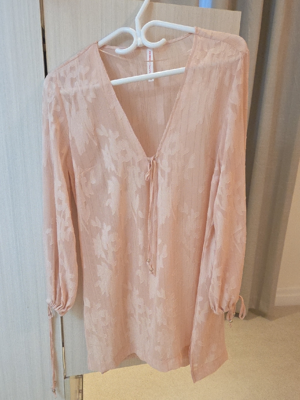Beach Swim Coverup Blush Tunic - Joe Fresh X Roxy-Earle Callob